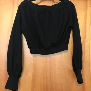 Tea n Cup off shoulder sweatshirt